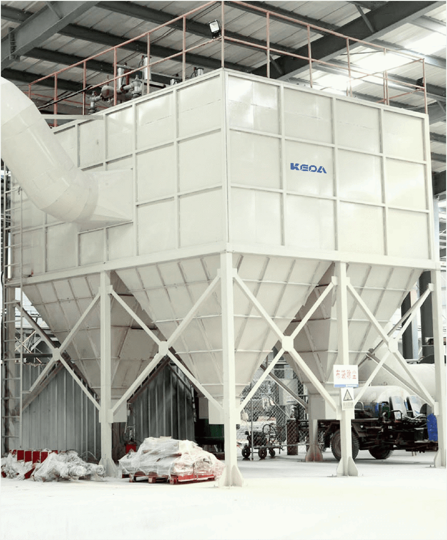 Colector de polvo con bolsa de chorro pulsante