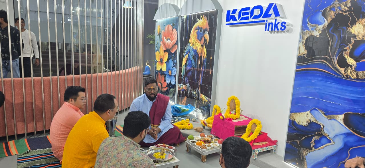 Inauguración del showroom de KEDA INKS en Morbi, fortaleciendo su presencia local en India